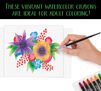 Signature Premium Watercolor Sticks. These vibrant watercolor crayons are ideal for adult coloring.  Hand painting flowers